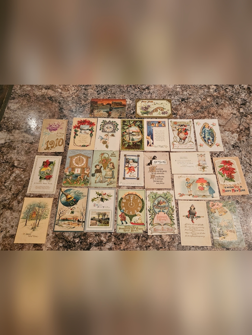 Antique Vintage | Lot Of 23 Early 1900's New Year Post Cards